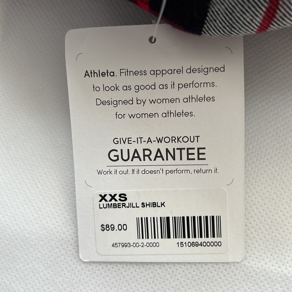 NWT Athleta Lumberjill Button Front Flannel Shirt size XXS - Picture 6 of 8